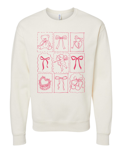 Valentine's Coquette Bow Crewneck