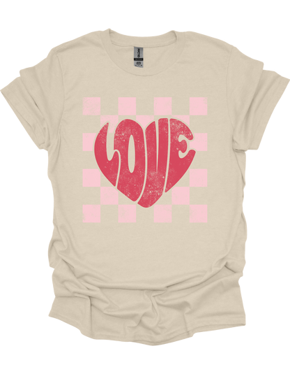 Checkered Love T-Shirt