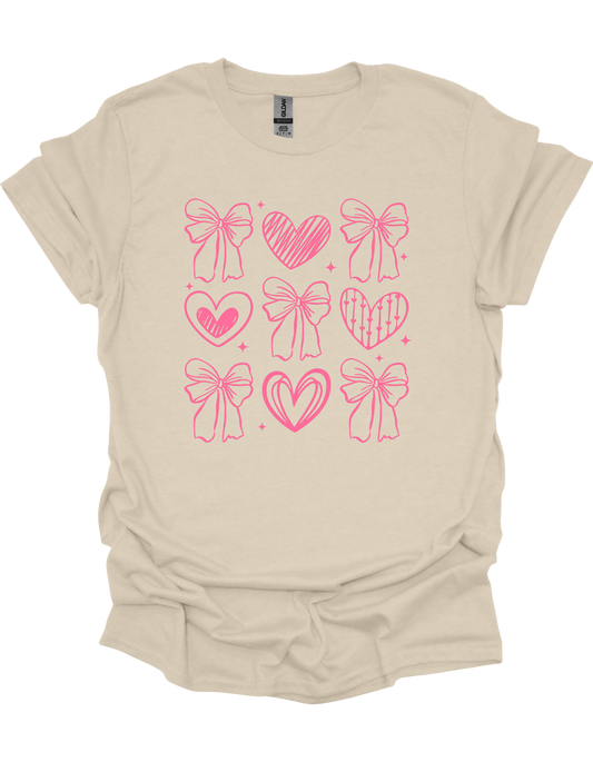 Pink Bow Coquette T-Shirt