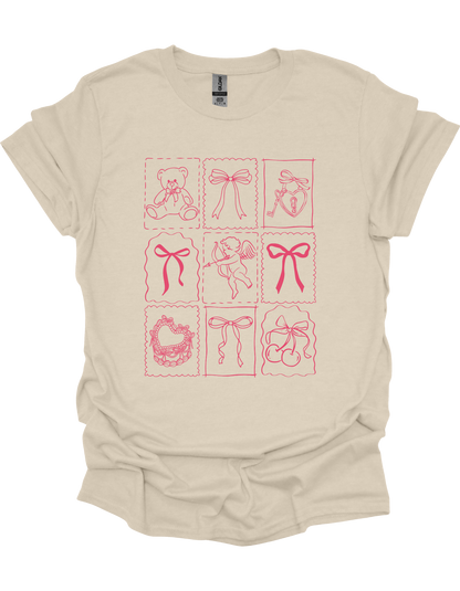 Valentine's Coquette Bow T-Shirt