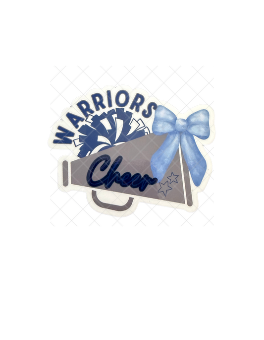 **NEW FALL 2026 Warriors Cheer Sticker