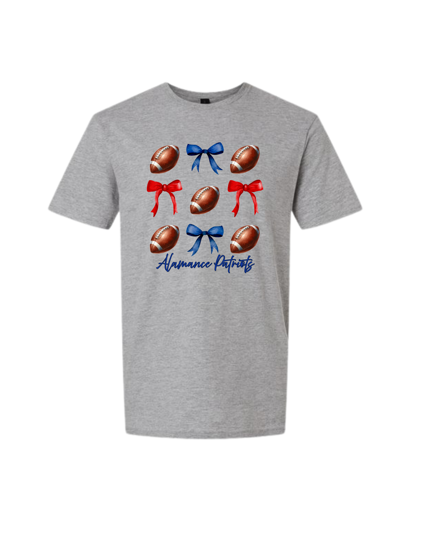 Patriots Coquette Bow Football T-Shirt