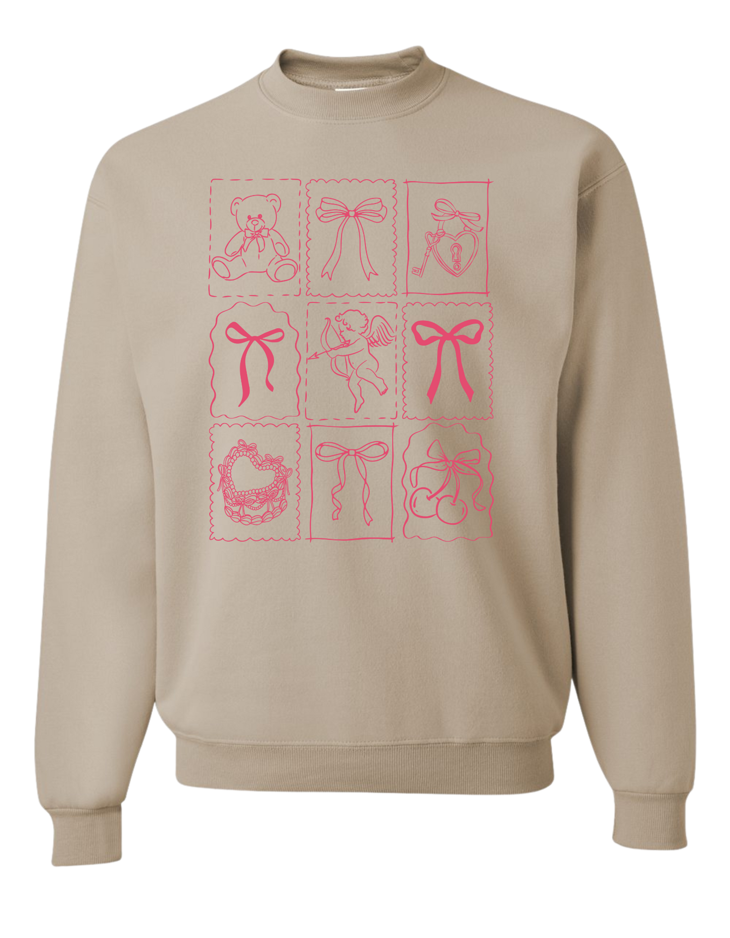 Valentine's Coquette Bow Crewneck