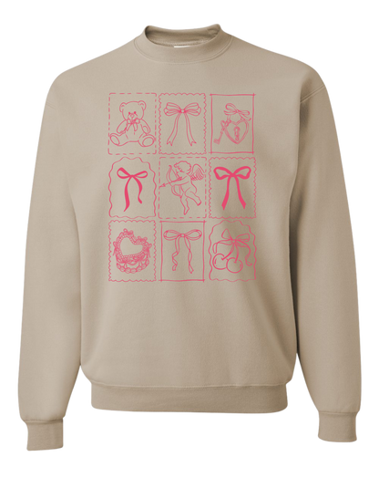 Valentine's Coquette Bow Crewneck