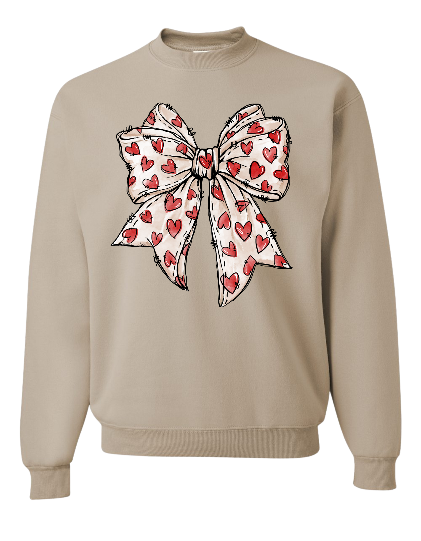 Bow of Hearts Crewneck