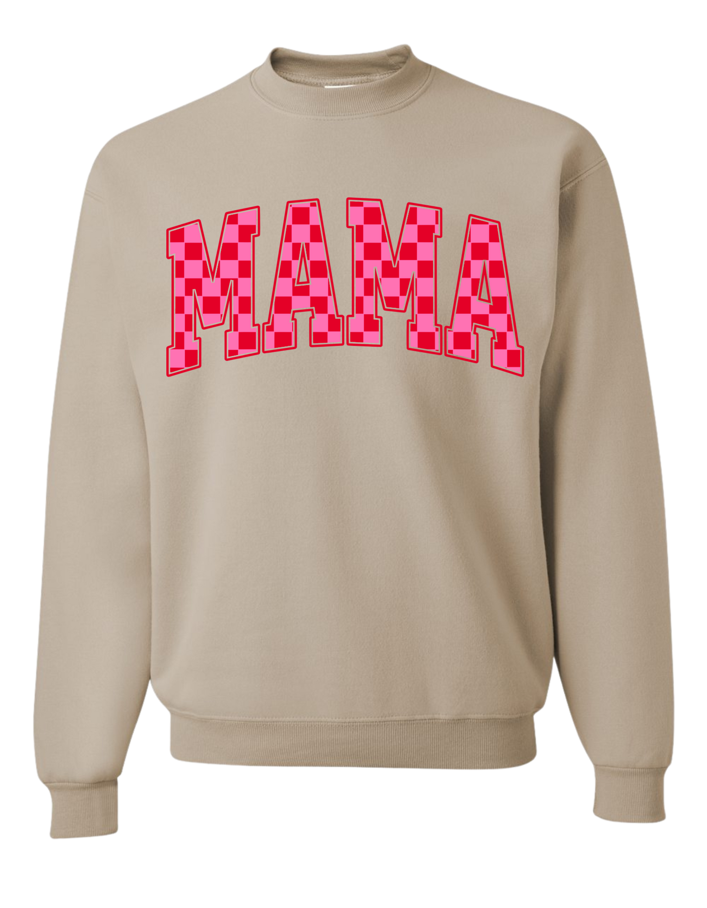 Checkered Mama Crewneck