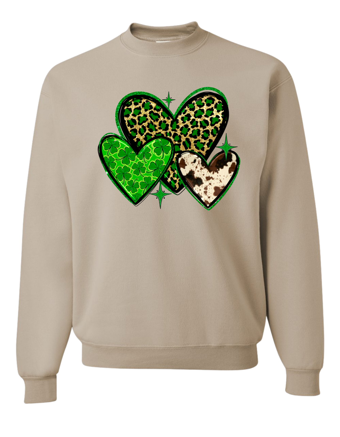 Cheetah Hearts Crewneck
