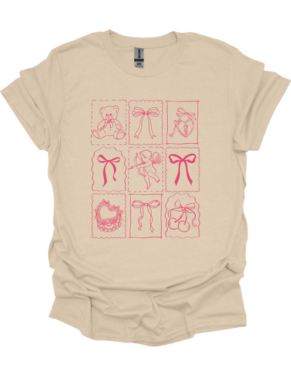 Valentine's Coquette Bow T-Shirt