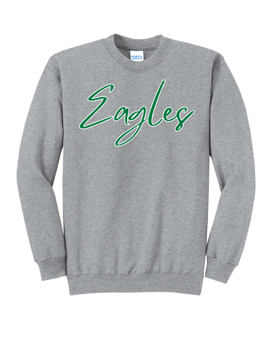 Cursive Eagles Crewneck