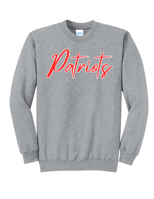 Cursive Patriots Crewneck