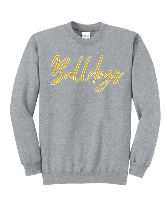 Cursive Bulldogs Crewneck
