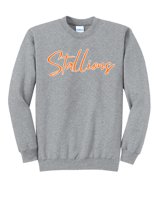 Cursive Stallions Crewneck