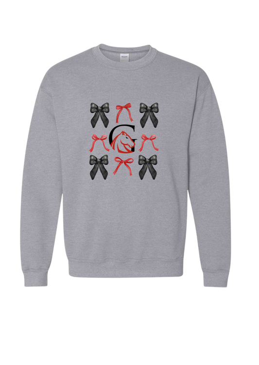 YOUTH Grace Girls Coquette Bow Crewneck