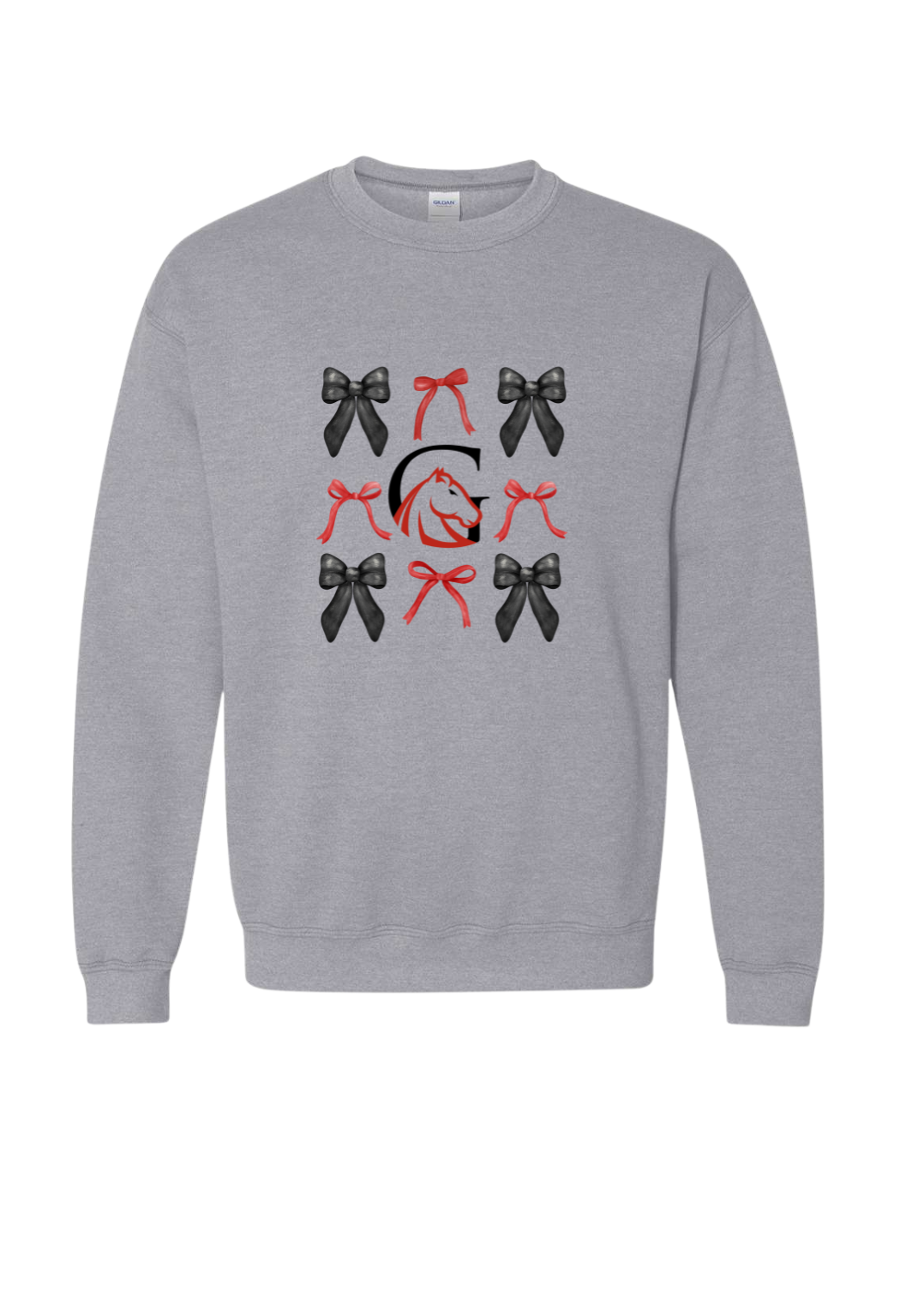 Grace Girls Coquette Bow Crewneck