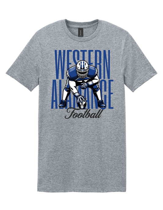 Western Football Stance T-shirt