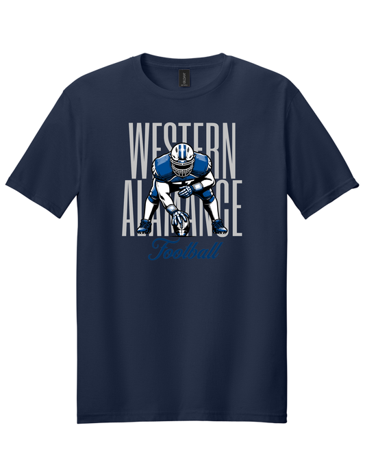 Western Football Stance T-shirt