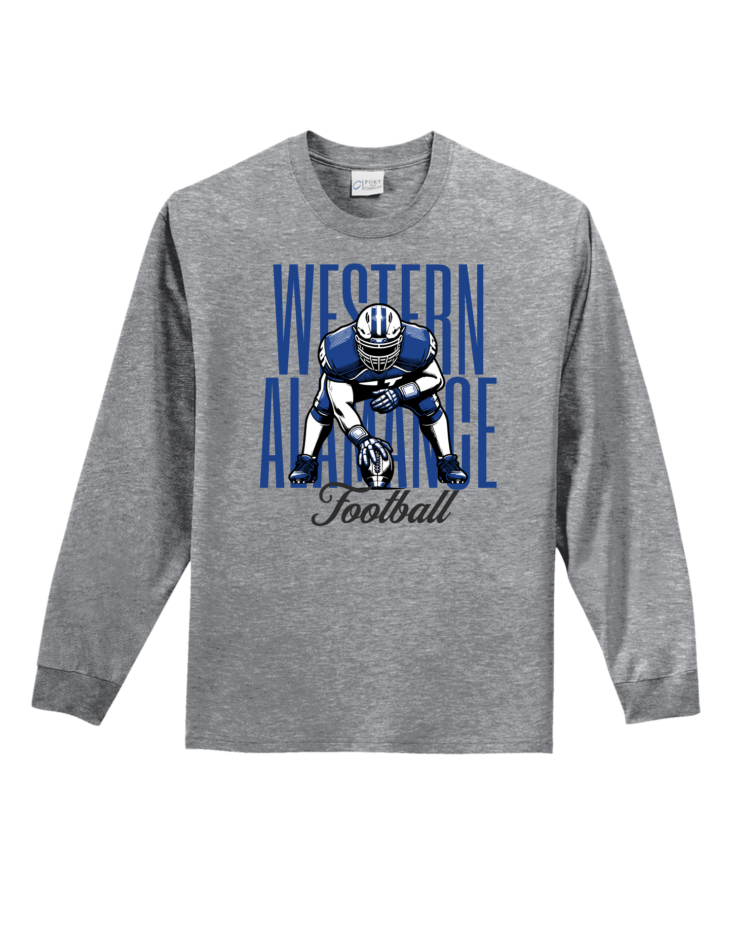 Warriors Football Stance Long Sleeve
