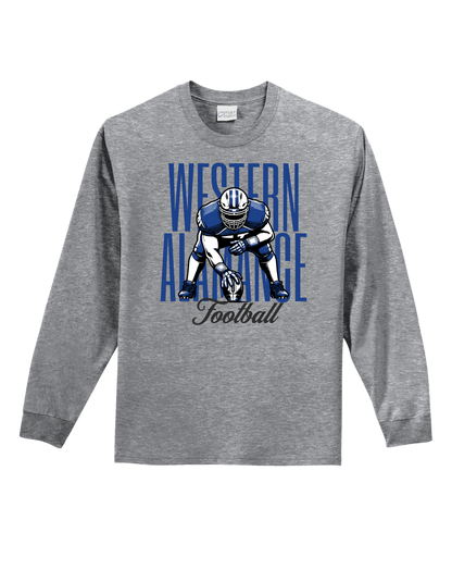 Warriors Football Stance Long Sleeve