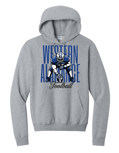 Warriors Football Stance Hoodie