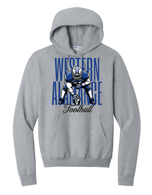 Warriors Football Stance Hoodie