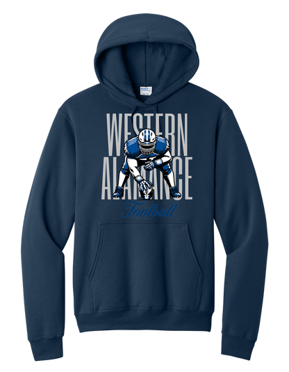 Warriors Football Stance Hoodie