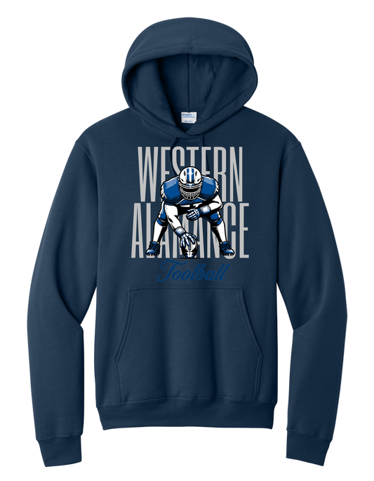 Warriors Football Stance Hoodie