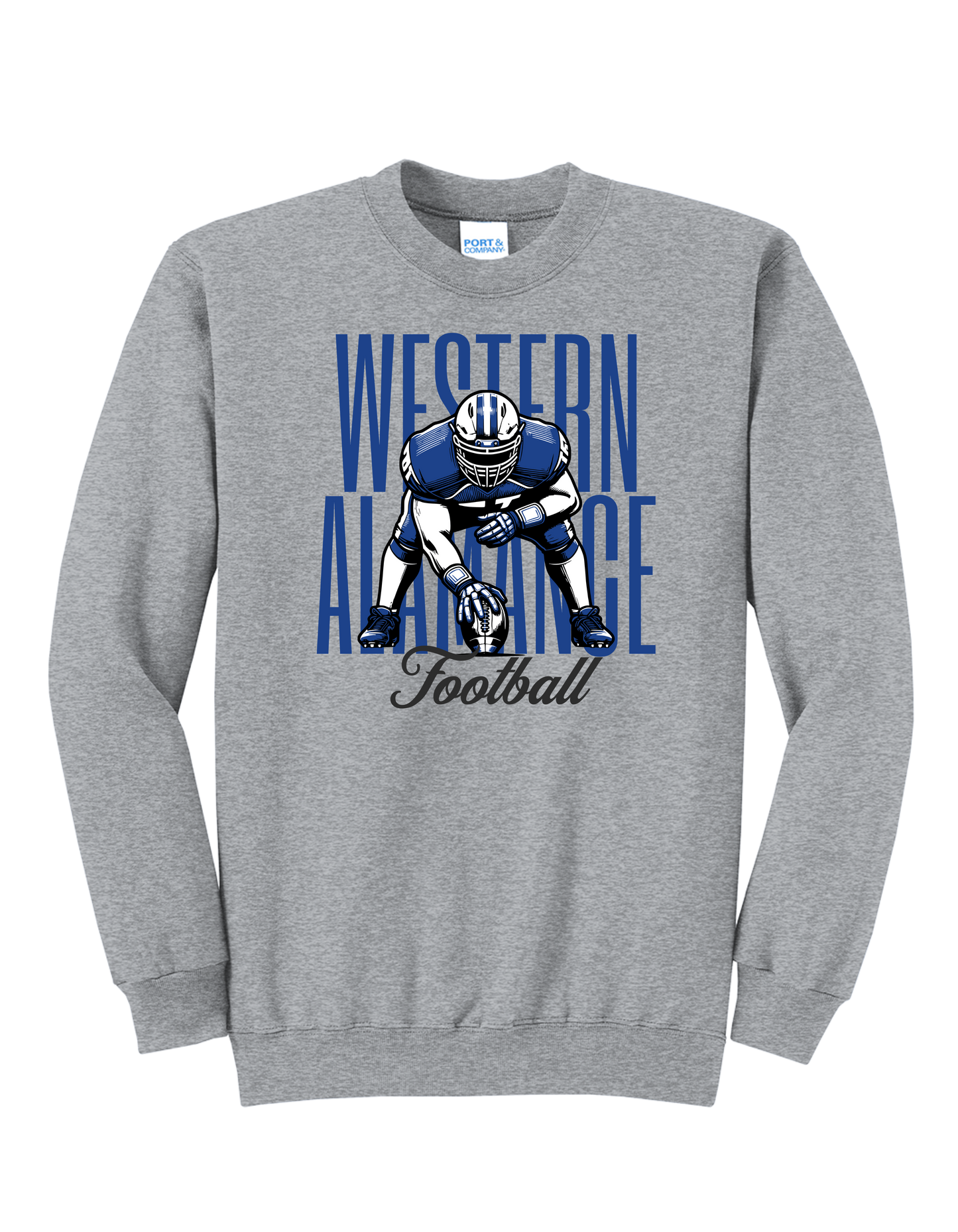 Warriors Football Stance Crewneck