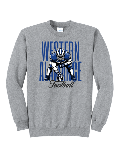 Warriors Football Stance Crewneck
