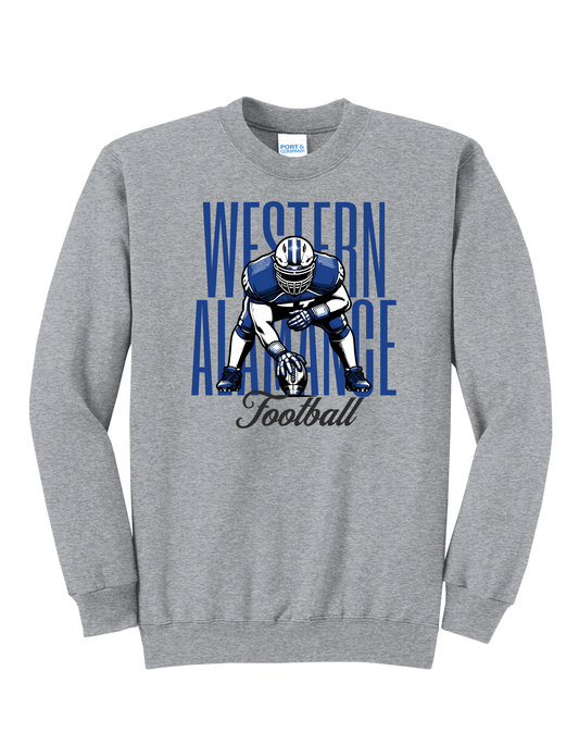 Warriors Football Stance Sweatshirt