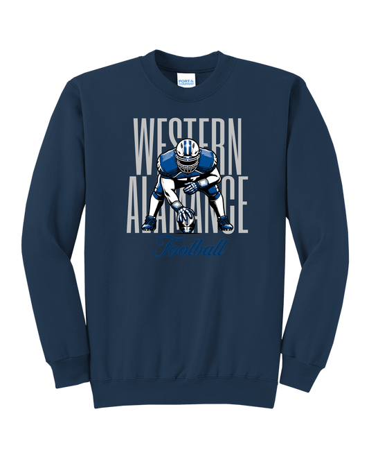Warriors Football Stance Sweatshirt
