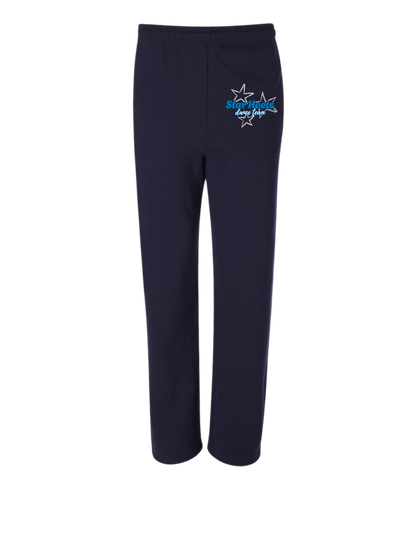 Star Heels Open Bottom Sweat Pants