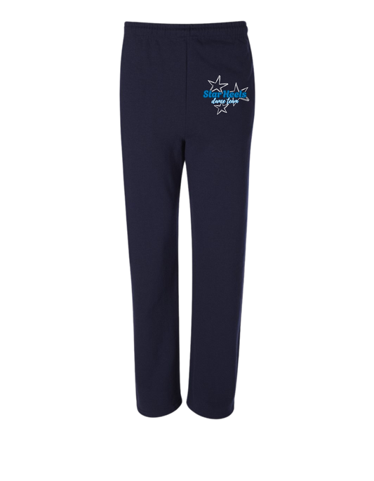 Star Heels Open Bottom Sweat Pants