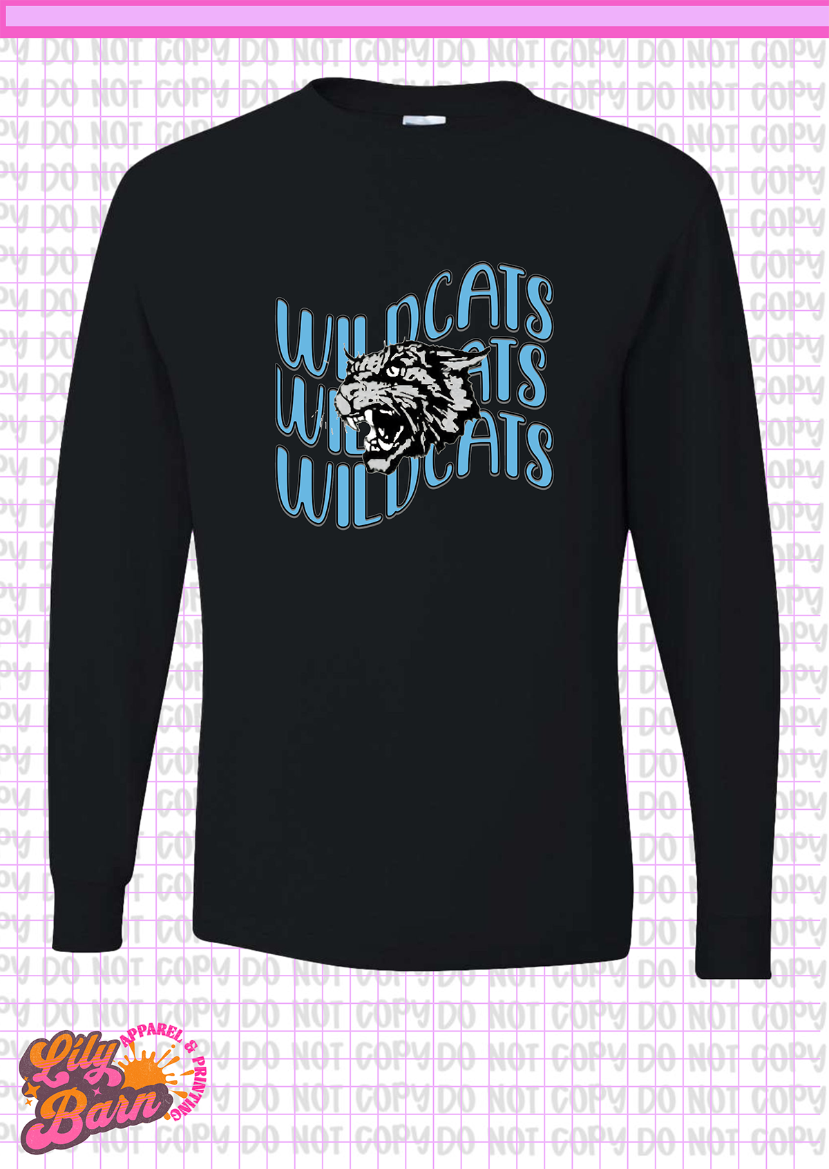 East Chapel Hill Wildcats Repeat Long Sleeve T-Shirt