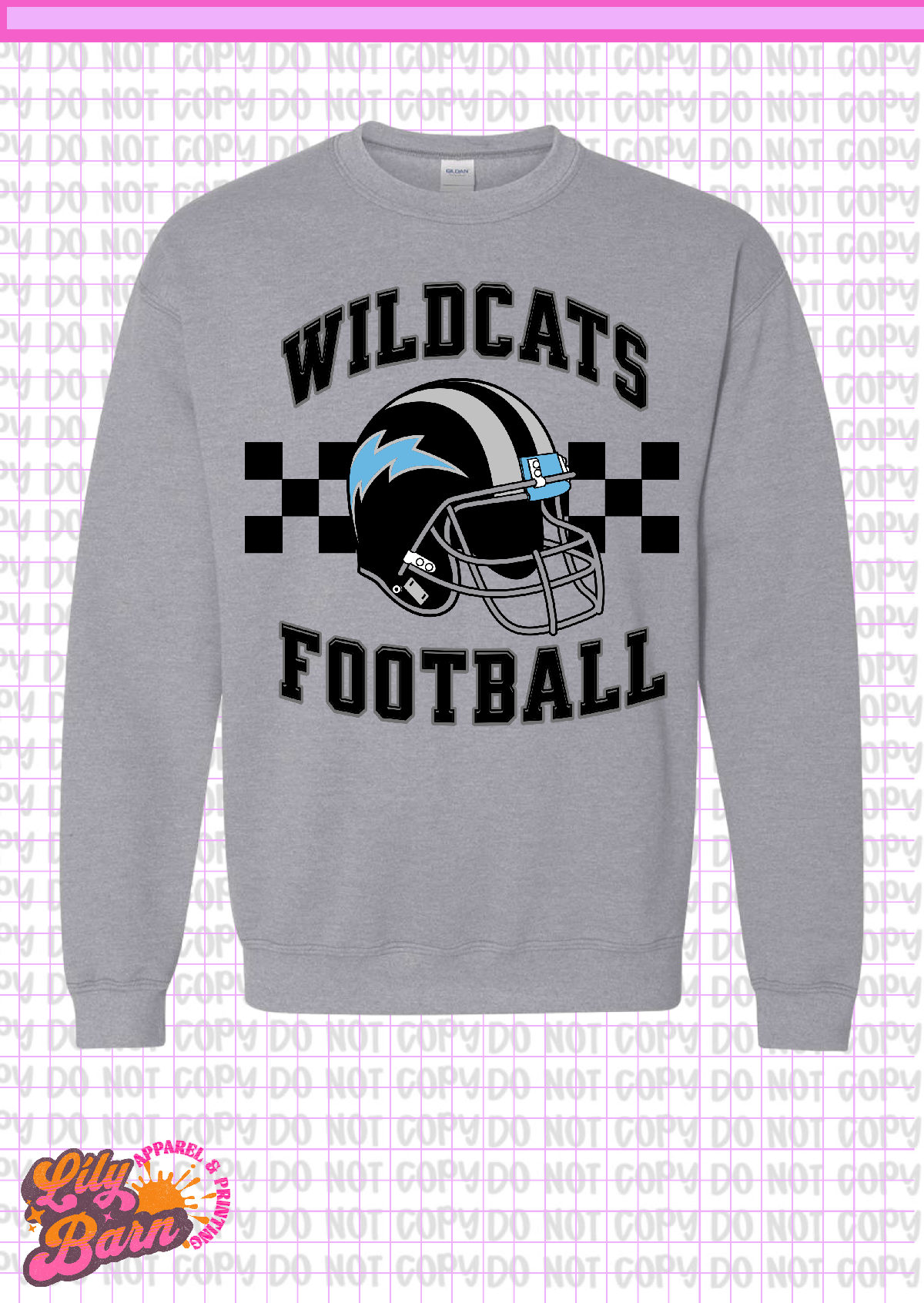 East Chapel Hill Wildcat Football Crewneck