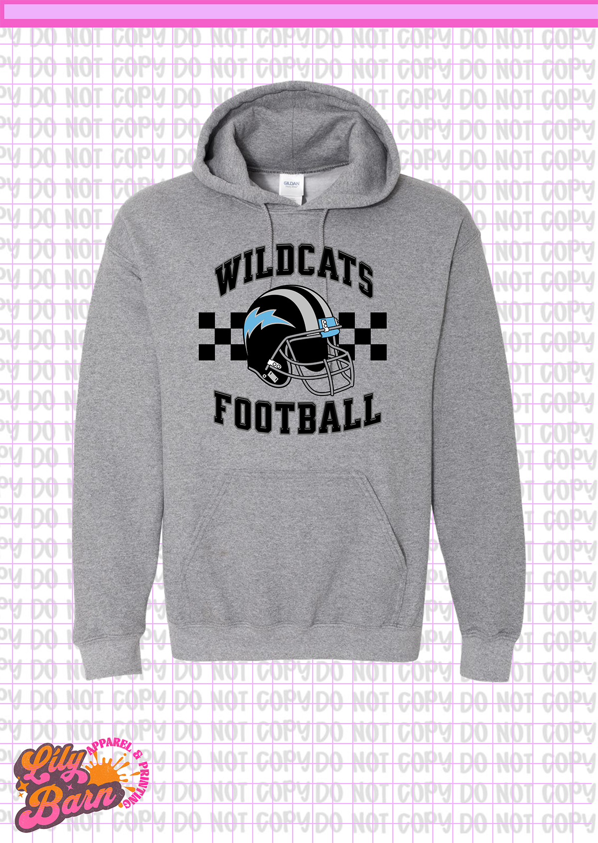 East Chapel Hill Wildcat Football Hoodie