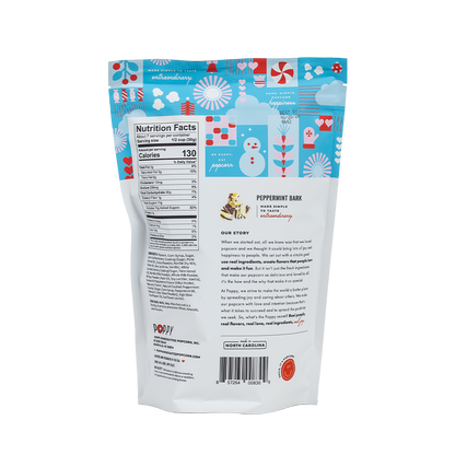 POPPY POPCORN - Peppermint Bark Popcorn
